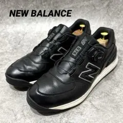 【美品】ニューバランス　28 ゴルフシューズ　ボアシステム　UGBS574E 黒のサムネイル