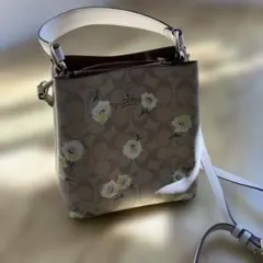 COACH シグネチャー 花柄 2way ハンドバッグ