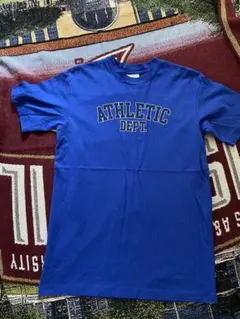 古着アディダスATHLETIC DEPT. 青 Tシャツ
