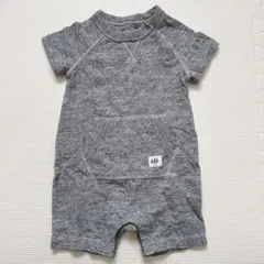 Baby GAP ベビーロンパース 半袖 グレー ベビー服 70サイズ