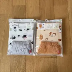 愛*ん様 UNIQLO おにぎりぼうや パンどろぼう 半袖 パジャマ 90 10