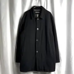 00s BANANA REPUBLIC バージン ウール コート L ブラック