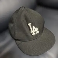 NEW ERA 59FIFTY LA ドジャース キャップ ブラック 7 3/8 - メルカリ