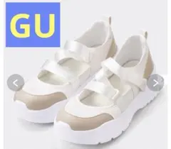 新品　タグ付　ジーユー　GU ボリュームソールストラップスニーカー Mサイズ