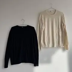 【美品】UNIQLO メリノクルーネックセーターＸＬセット販売