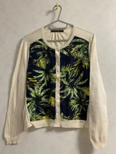 美品 MACPHEE カーディガン サイズ1 レディース シルク75% 麻25%