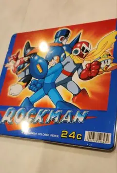 ROCKMAN 色鉛筆 24色缶ケース ロックマン8