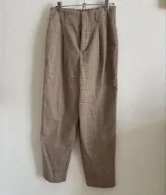 GU チェック柄スラックス