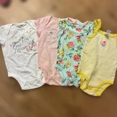 値下げ！GAP Baby✳︎ロンパース４枚まとめ売り！2着新品80センチ女の子
