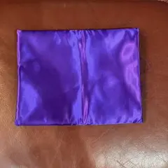 サテン生地 パープル