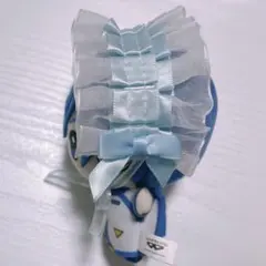 ぬいぐるみ ぬい服 ヘッドドレス ちびぐるみ にじぱぺ ふわぷち 水色 青 白