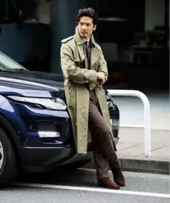 【極美品】GRENFELL WINDSOR コットンギャバジントレンチコートのサムネイル