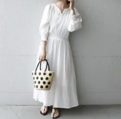 SHIPS any: クレープ シャーリング ワンピース　新品タグ付き