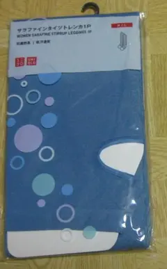 ユニクロ　レディース　サラファインタイツトレンカ　M/L　80デニールブルーのサムネイル