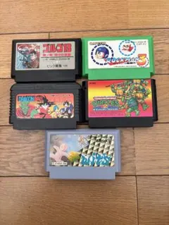 ファミコンソフト 当時物 5本セット