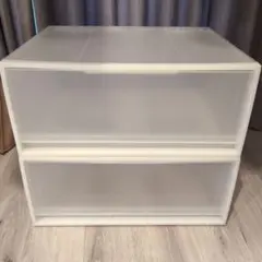 無印良品 ポリプロピレン 収納ケース ワイド 中 2個セット