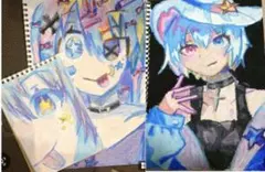 手描きイラスト オリジナルキャラクター - メルカリ