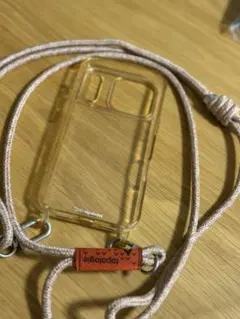 Topologie スマホショルダーストラップ クリアケース付き
