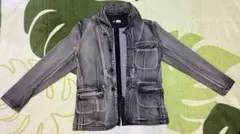 グレー デニムジャケット Mサイズ　インディゴ　メンズ　アウター　ファッション