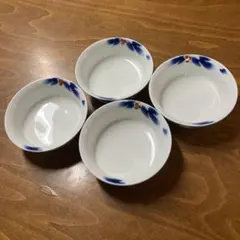 1707 深川製磁　染付葡萄絵　花型鉢　3客 深川製磁 花器深川製磁/金彩染葡萄絵 花瓶 ギフト 中古 : ARCHERY