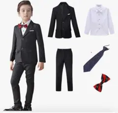 卒業式　スーツ　ブラック 160