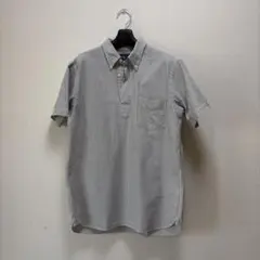 ラルフローレン / シアサッカーシャツ プルオーバー 白×青 M