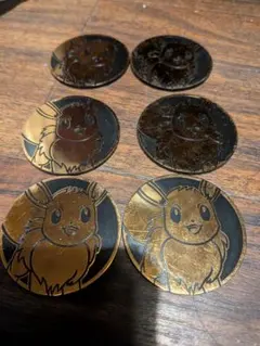 4 ポケモン イーブイ 海外 ジャンボ コイン 6点