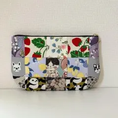 おとぎ話ネコ 総柄 ミニポーチ ラミネートカード入れ - メルカリ
