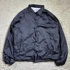 AUBURN SPORTSWEAR USA製 コーチジャケット ブラック　無地