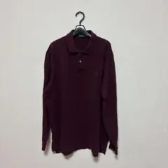 Polo by Ralph Lauren バーガンディ 長袖ポロシャツ