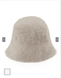 ファー素材 ベージュ バケットハット GRL dd322