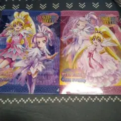 ドキドキプリキュア　クリアファイル　2種セット　キュアハート　キュアソード