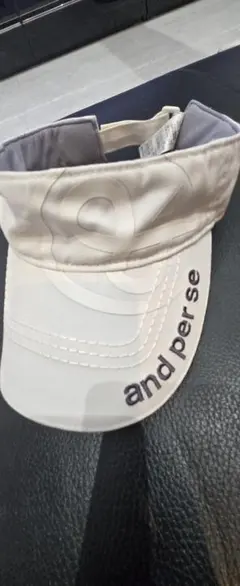 and per se ゴルフ サンバイザー ホワイトのサムネイル