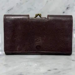 IL BISONTE イルビゾンテ 長財布 ブラウン がま口財布 本革 茶系