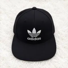 adidas originals トレフォイルロゴ キャップ 黒 ブラック 帽子