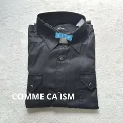 黒の長袖シャツ ポケット付きCOMME CA ISM Mサイズ