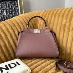 FENDI セレリア ピーカブー ミニ ピンク ショルダーバッグ 2WAY