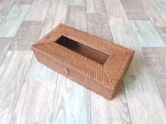 箱ティッシュケース●無地●アタ●バリ島●4444.2-6●アジアン雑貨