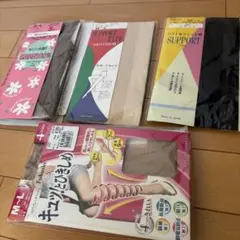 ストッキング 4足セット M-L ピンク・ベージュ・黒
