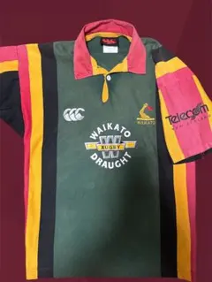 カンタベリー　ラガーシャツ　ＷＡＩＫＡＴＯ ＤＲＡＵＧＨＴ　サイズМ Canterbury team WAIKATO DRAUGHT☆半袖ラガーシャツ - メルカリ