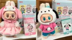 popmartラブブlabubu サンリオ　ポチャッコ とマイメロディ