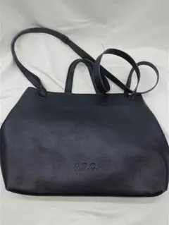 ◎アー・ペー・セー A.P.C. レザー トートバッグ ブラック系 レディース