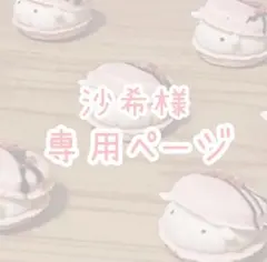 沙希様 専用ページ