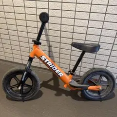 美品【人気カラー】STRIDER オレンジ バランスバイク 12インチ 付属品