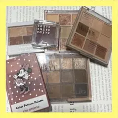 アイシャドウ6点まとめ売り(アイシャドウパレット) 秋冬カラー ブラウン イエベ