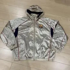 希少 FCバルセロナ ウィンドブレーカーNIKE ナイロンジャケット　ゴールド
