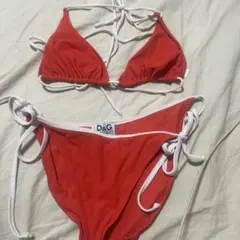 D&G BEACHWEAR ビキニ レッド ホワイトのサムネイル