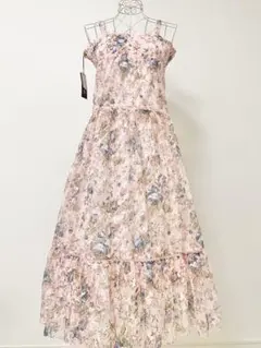 総柄　花柄　ワンピース　ピンク　Y2K リズリサ　風　当時物　平成　ギャル