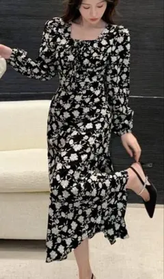 花柄ワンピース ロングワンピース