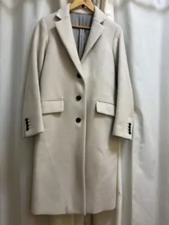 Calvin Klein カルバンクライン ロングコート チェスター ホワイト 